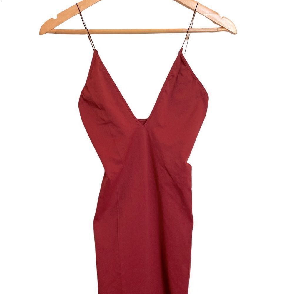 Free People Burgundy Red Spaghetti Strap Slip Tank Dress Size Small/Extra Small